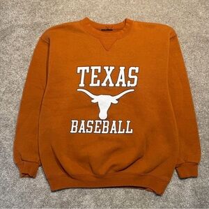 Texas Baseball Orange Sweater